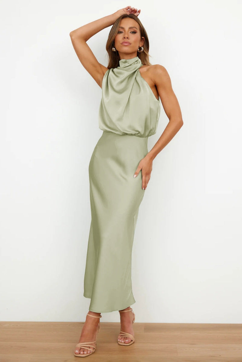 Bonjour Melbourne Dresses_W Elegant Satin Evening Dress for Women | Jaclyn