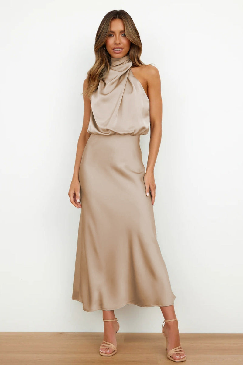 Bonjour Melbourne Dresses_W Elegant Satin Evening Dress for Women | Jaclyn