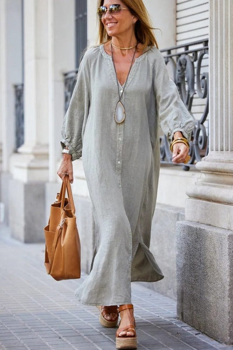 Bonjour Melbourne Dresses_W Lightweight Linen Dress | Lennie