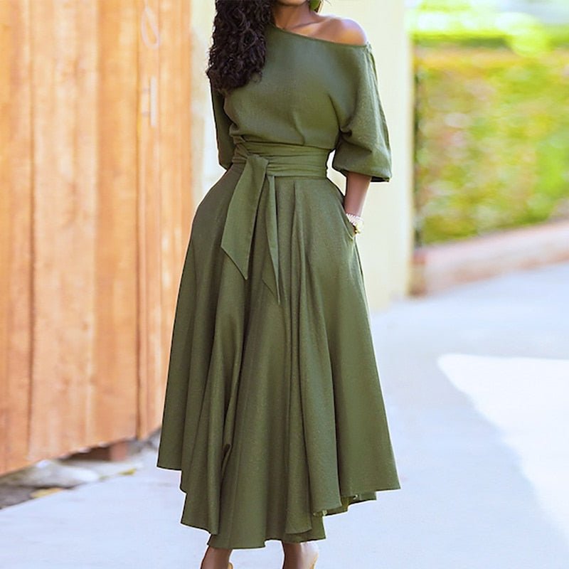 Bonjour MelbourneWomen's DressesEco-Friendly Women's Tie-Waist A-Line Summer Dress 