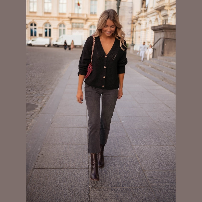 Bonjour MelbourneWomen's CardigansElegant Women's Long Cardigan for Versatile Layering 