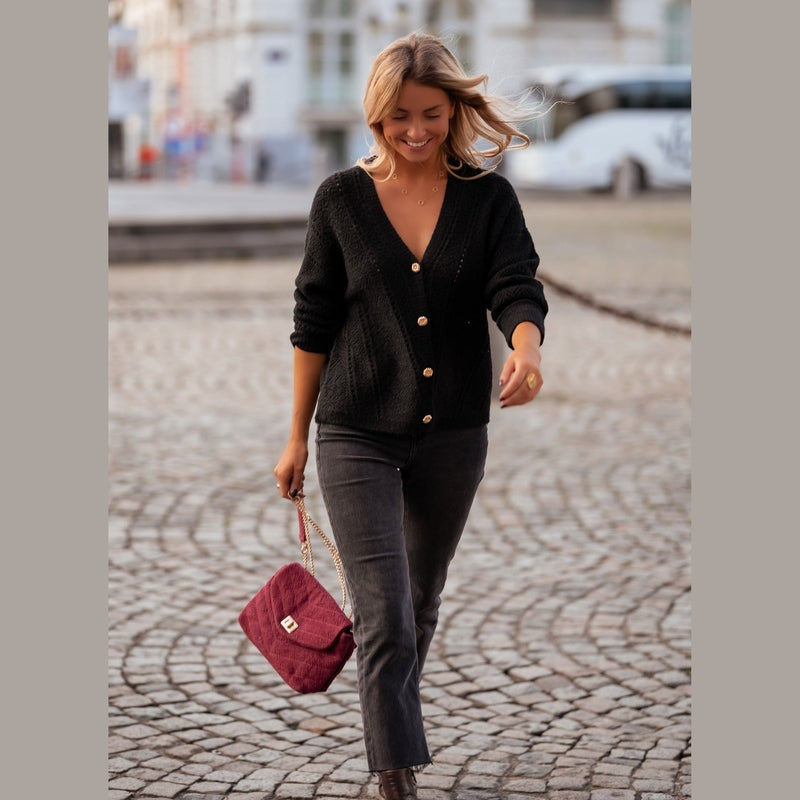 Bonjour MelbourneWomen's CardigansElegant Women's Long Cardigan for Versatile Layering 