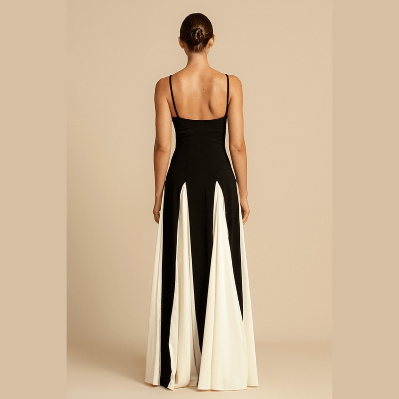 Bonjour MelbourneWomen’s DressesElegant Women's Maxi Dress - Heart-Shaped Neckline, Sapphire 