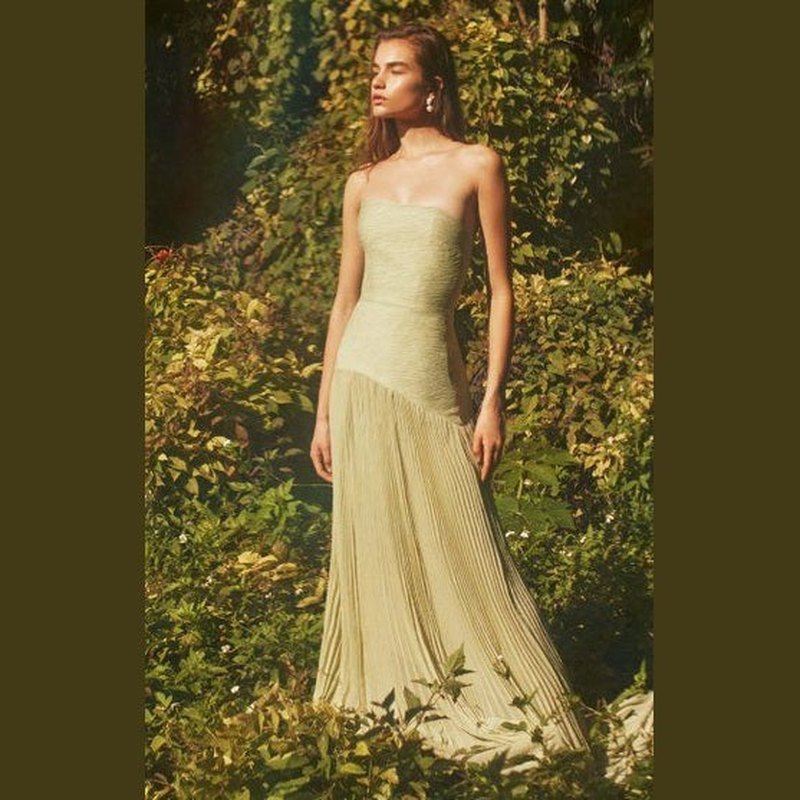 Bonjour MelbourneWomen's DressesElegant Women's Maxi Dress - Sleeveless Pistachio Green 