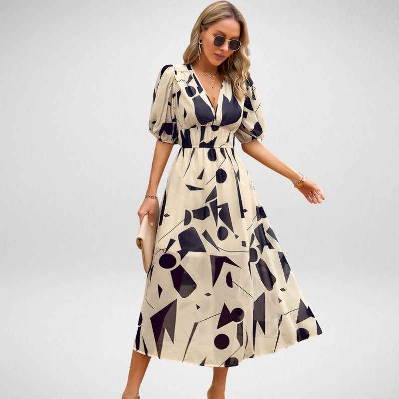 Bonjour MelbourneWomen's DressesElegant Women's V-Neck Black Dress - Perfect for Every Occasion 