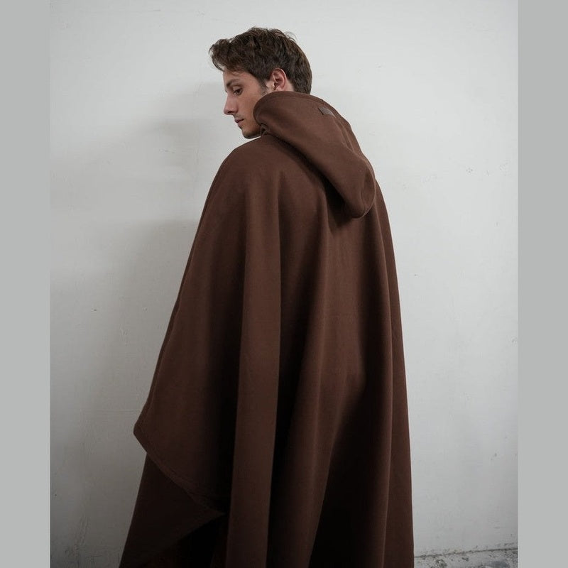 Bonjour MelbourneHoodiesLuxurious Fleece Hooded Poncho for Unmatched Comfort 