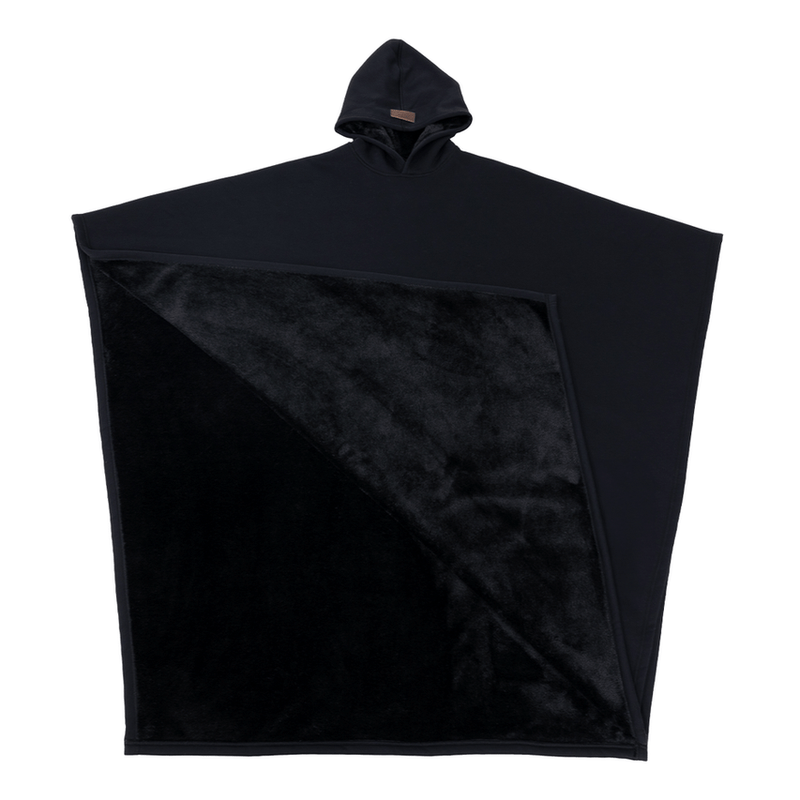 Bonjour MelbourneHoodiesLuxurious Fleece Hooded Poncho for Unmatched Comfort 