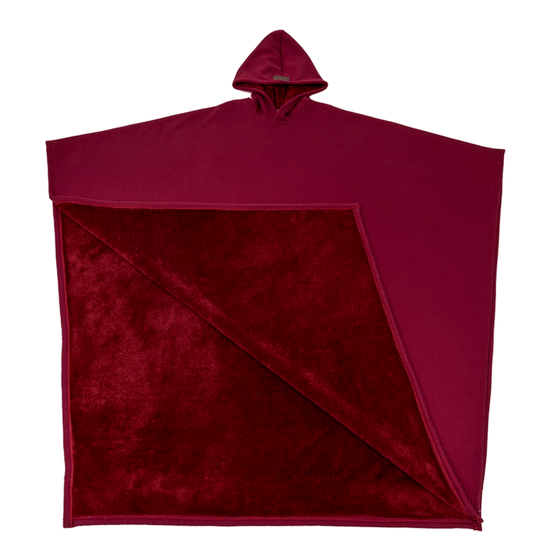 Bonjour MelbourneHoodiesLuxurious Fleece Hooded Poncho for Unmatched Comfort 