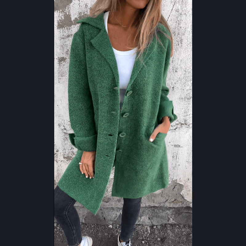 Bonjour Melbourne-Jill - Chic Long Lapel Coat for Effortless Layering