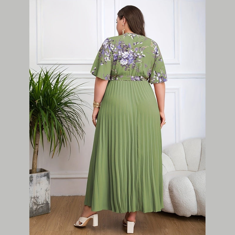 Bonjour MelbourneWomen's Plus Size DressesPlus Size Women's Belted Formal Dress - Fleur Collection 