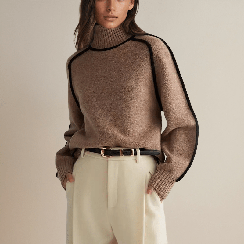 Bonjour Melbourne-New Arrivals-Sophie - Opulent Cashmere Turtleneck Sweater 