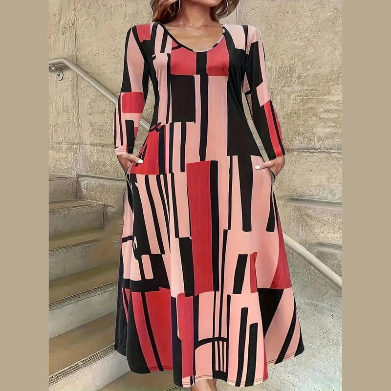 Bonjour MelbourneWomen's Plus Size DressesStylish Plus Size Maxi Dress with Pockets for Summer Comfort 