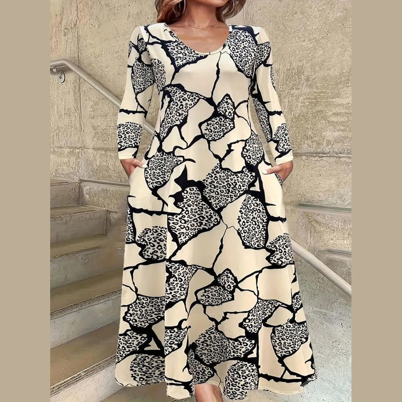 Bonjour MelbourneWomen's Plus Size DressesStylish Plus Size Maxi Dress with Pockets for Summer Comfort 