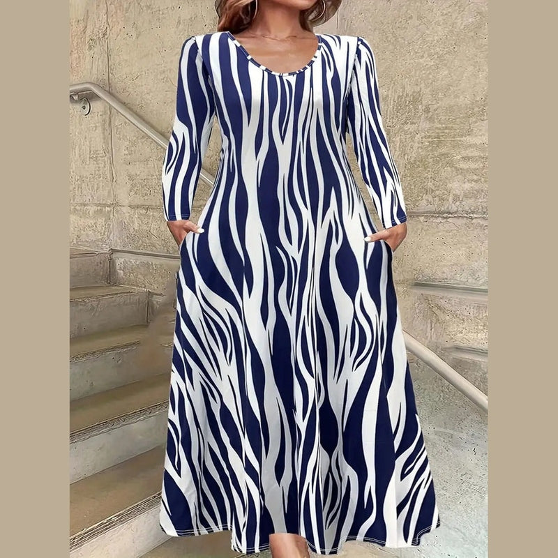 Bonjour MelbourneWomen's Plus Size DressesStylish Plus Size Maxi Dress with Pockets for Summer Comfort 