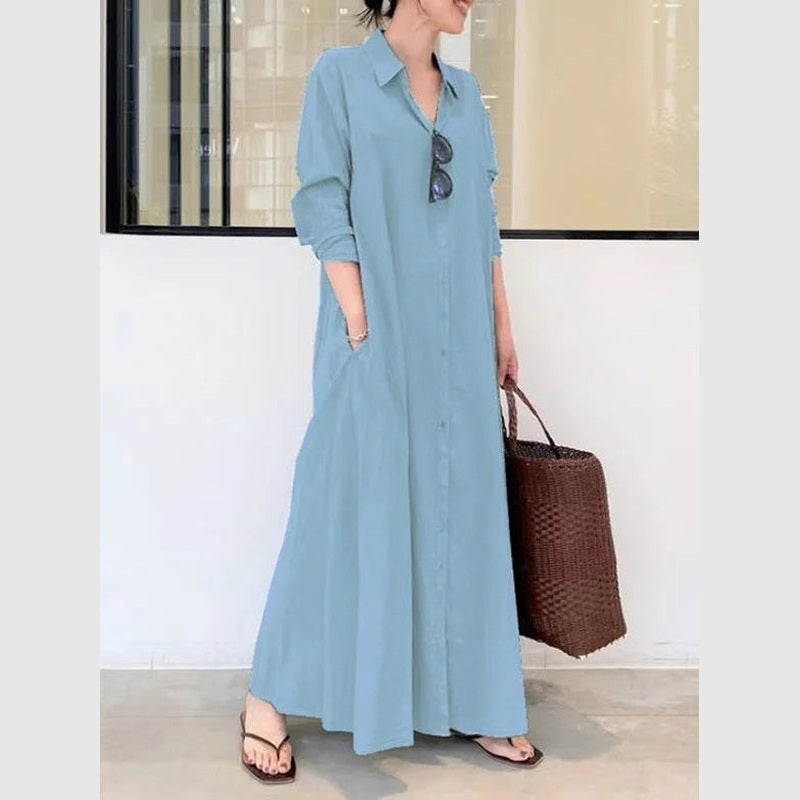 Bonjour MelbourneWomen’s DressesStylish Women's Black Button-Down Maxi Dress for Summer 