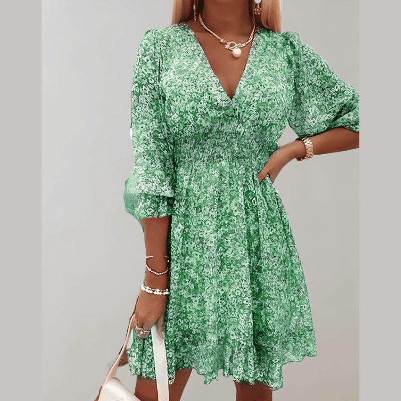 Bonjour MelbourneWomen's DressesStylish Women's V-Neck Midi Summer Dress for Effortless Elegance 