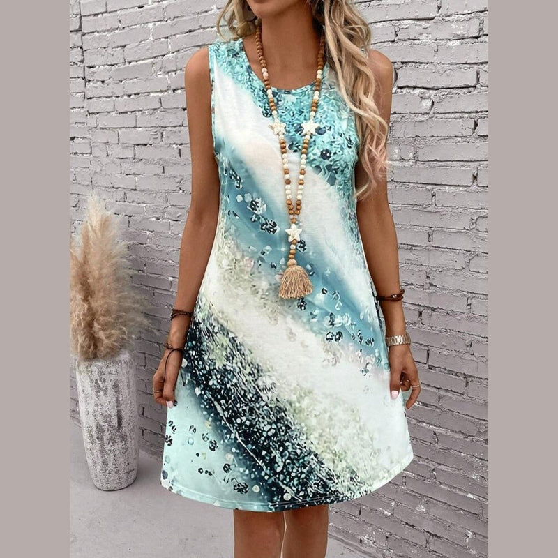 Bonjour MelbourneCasual DressesWomens Sleeveless Summer Dress - Effortless Warm-Weather Style 