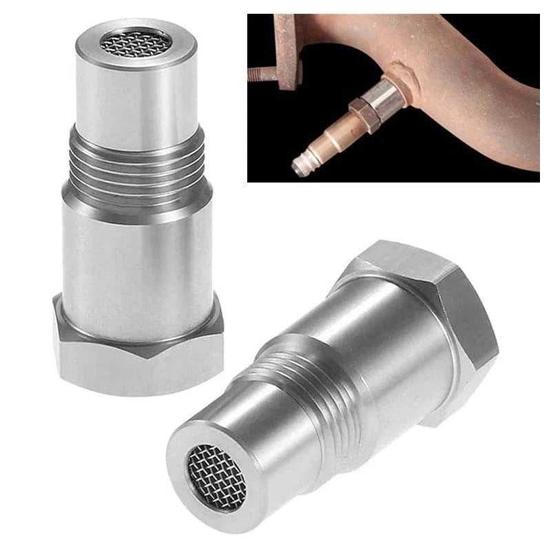 Car Oxygen O2 Sensor Adapter for Check Engine Light Elimination – M18*1.5, Durable Stainless Steel Design 0