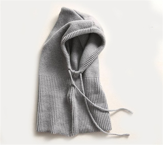 Cashmere Knit Winter Hat with Adjustable Hood – Stylish Beanie for Men and Women, Lightweight and Warm 2