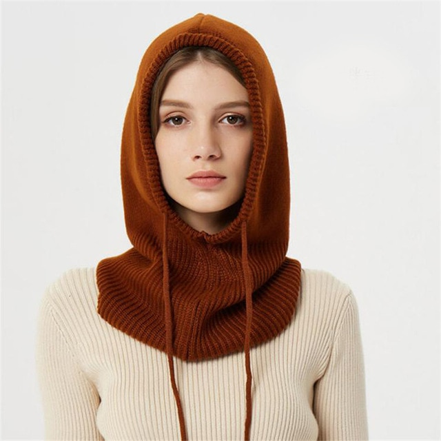 Cashmere Knit Winter Hat with Adjustable Hood – Stylish Beanie for Men and Women, Lightweight and Warm 7