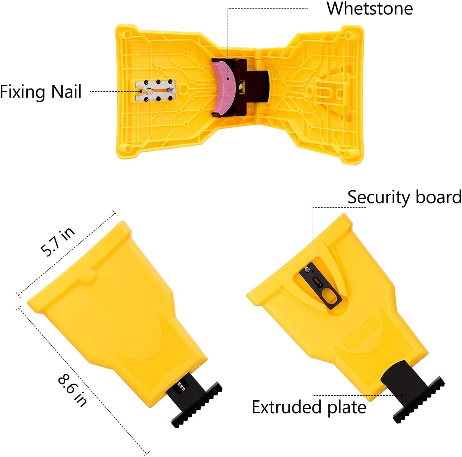 Chainsaw Sharpener Kit for 14 to 20 Bars – Quick and Easy Chainsaw Blade Sharpener with Durable Stone 5