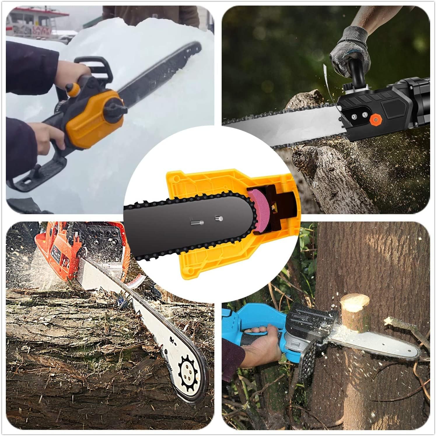 Chainsaw Sharpener Kit for 14 to 20 Bars – Quick and Easy Chainsaw Blade Sharpener with Durable Stone 7