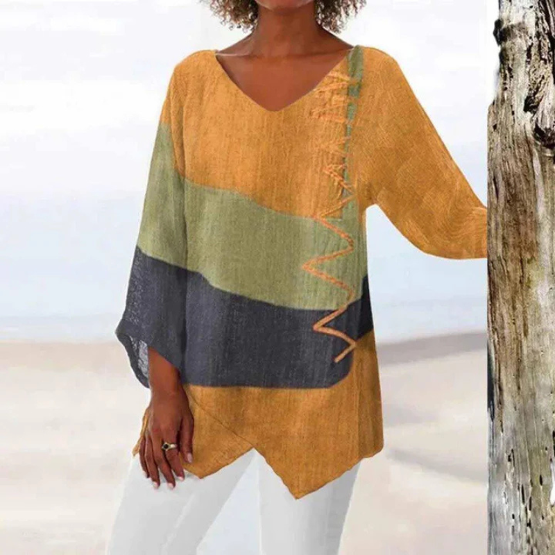 Chic Three-Color Long Sleeve Blouse for Women - Stylish Tops 3