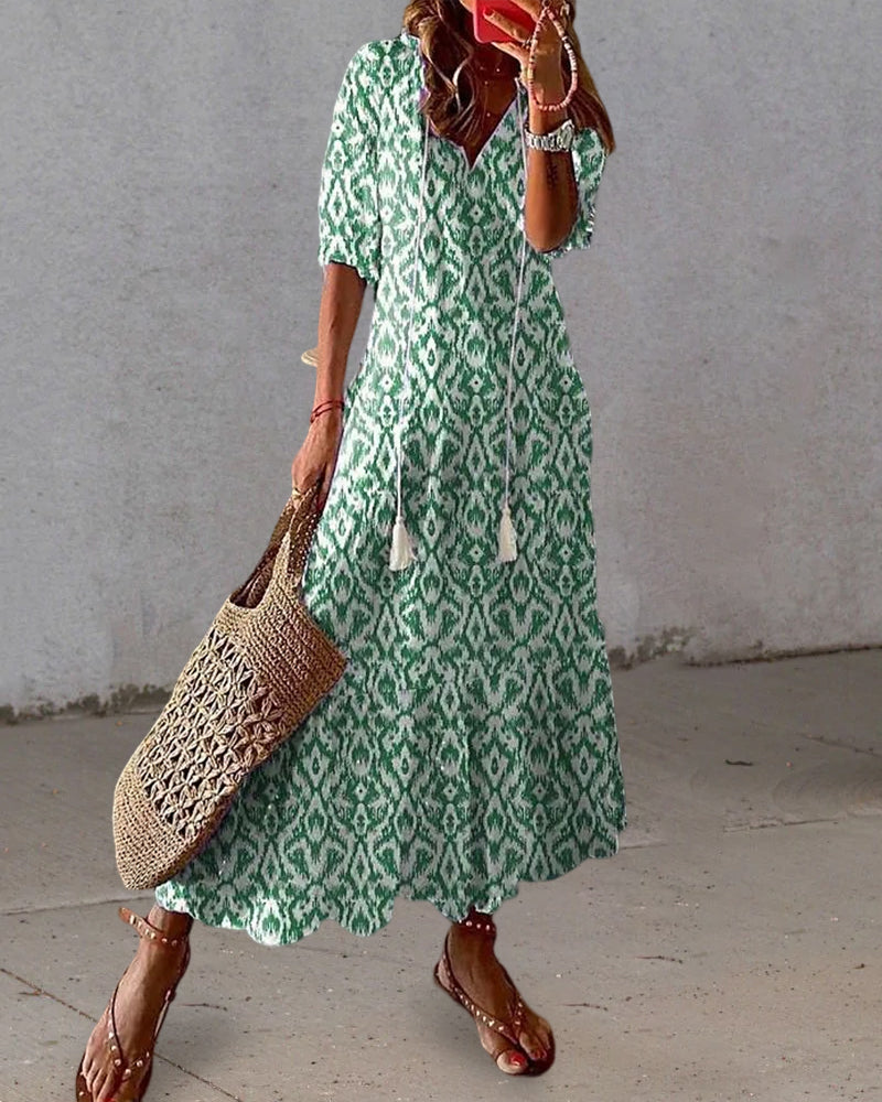 Elegant Bohemian Maxi Dress - Women's Summer Dress 3