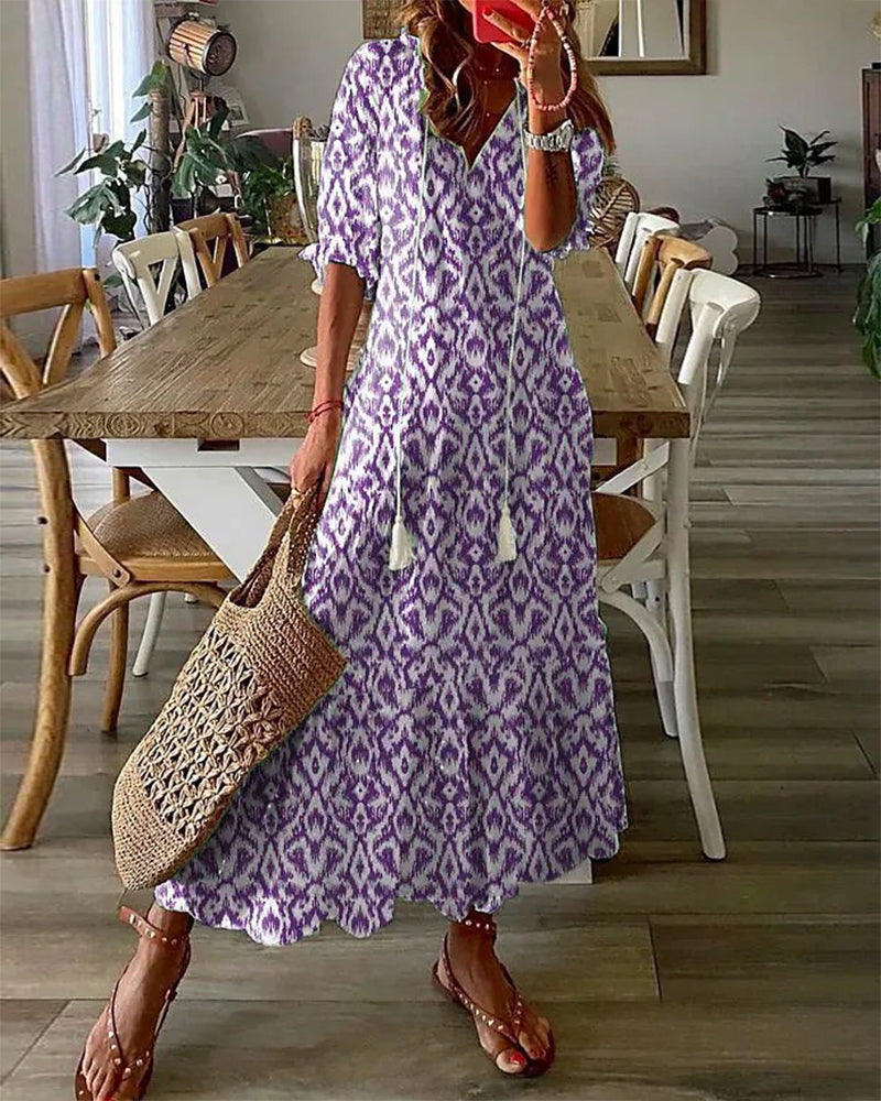 Elegant Bohemian Maxi Dress - Women's Summer Dress 4