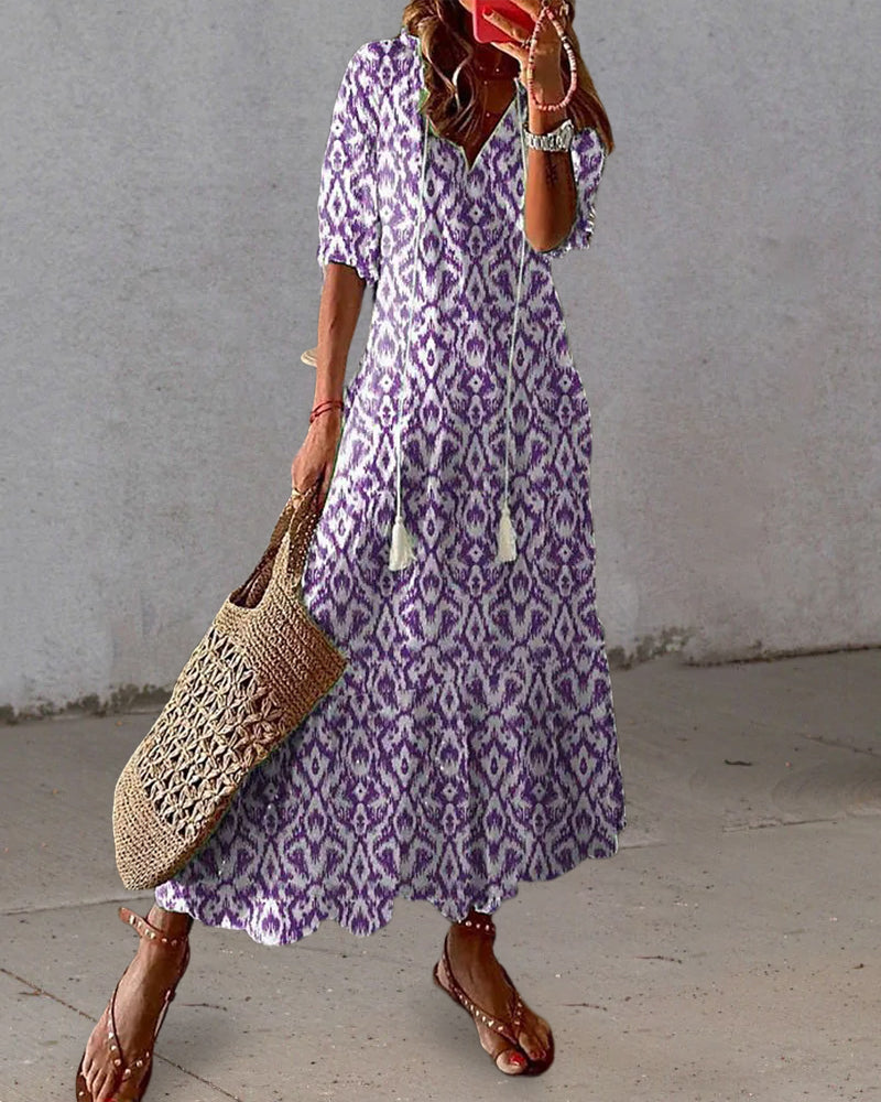 Elegant Bohemian Maxi Dress - Women's Summer Dress 5