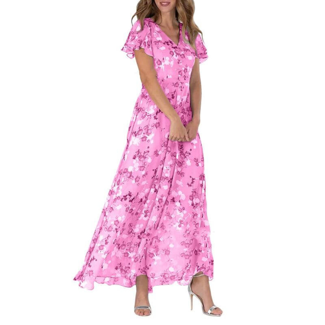 Elegant Floral Maxi Dress - Summer Wedding Guest Dresses 5