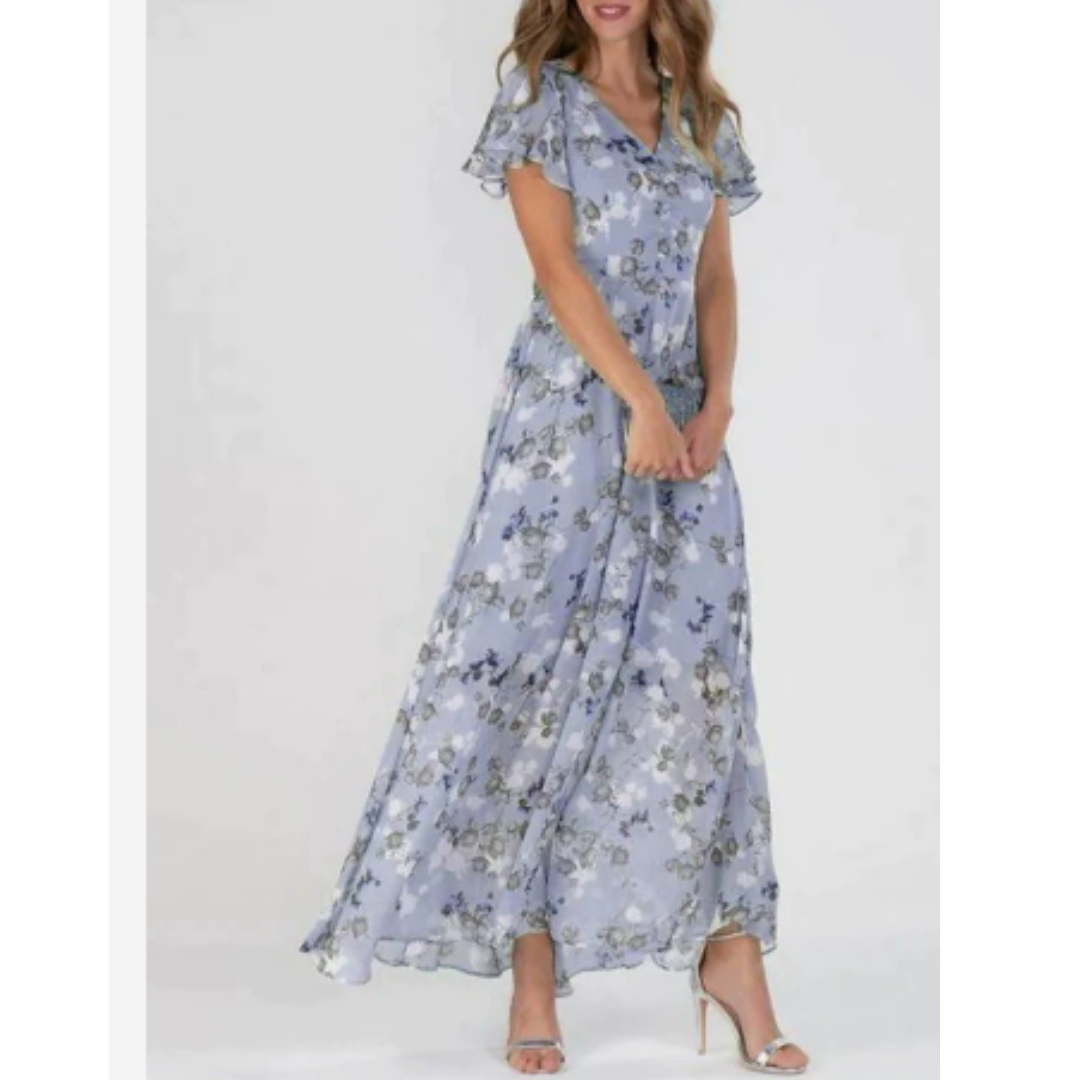 Elegant Floral Maxi Dress - Summer Wedding Guest Dresses 7