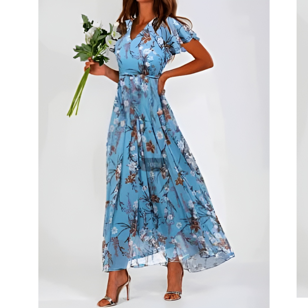 Elegant Floral Maxi Dress - Summer Wedding Guest Dresses 8