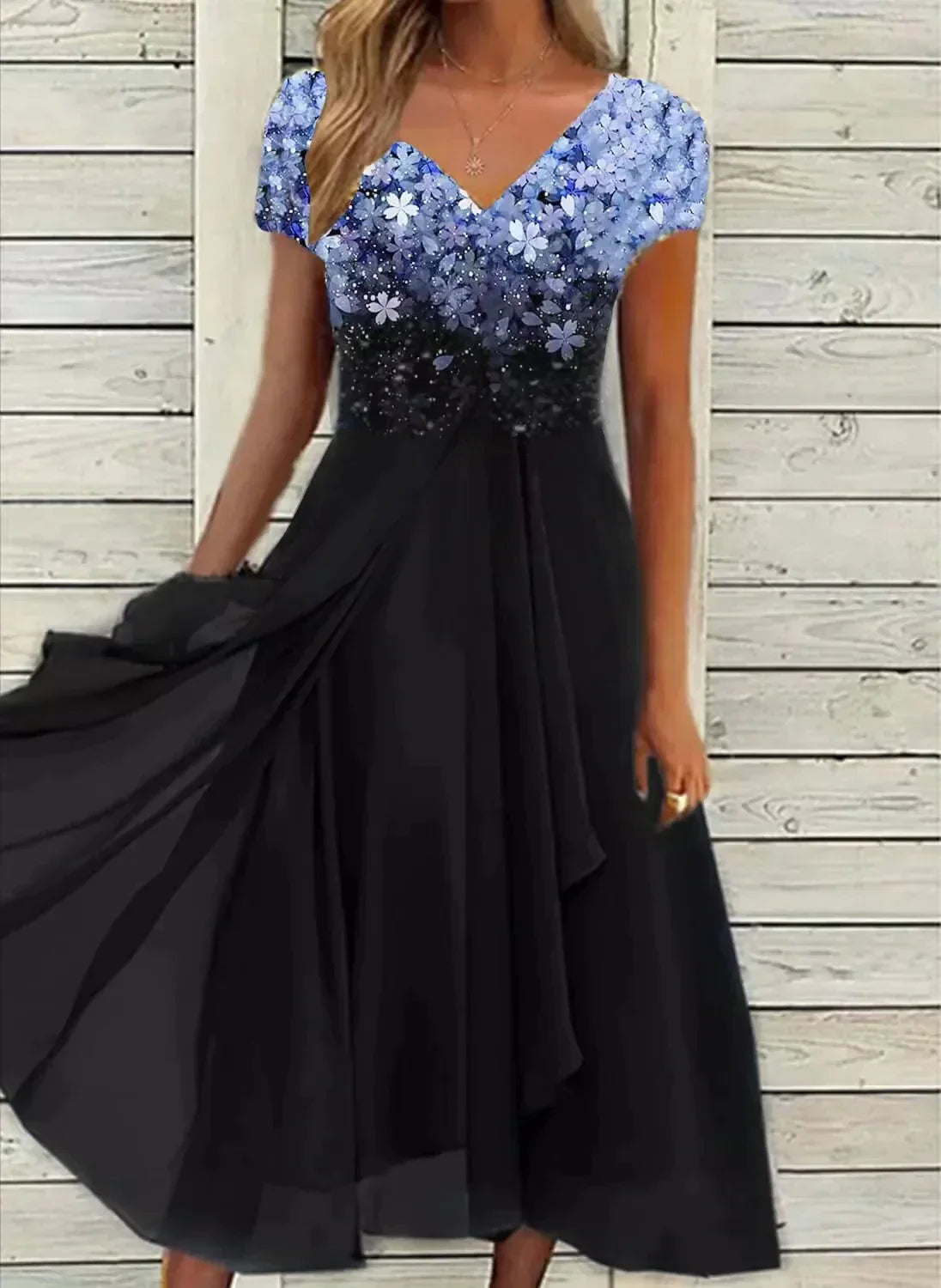 Elegant Floral Midi Dress for Women - Timeless Style 0