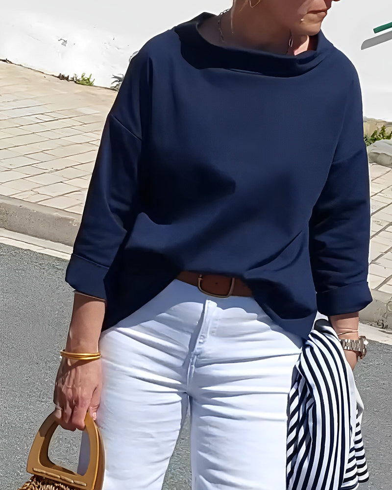 Elegant Long-Sleeved Women's Top - Versatile Blouse for All Occasions 10
