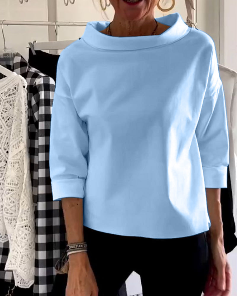 Elegant Long-Sleeved Women's Top - Versatile Blouse for All Occasions 4