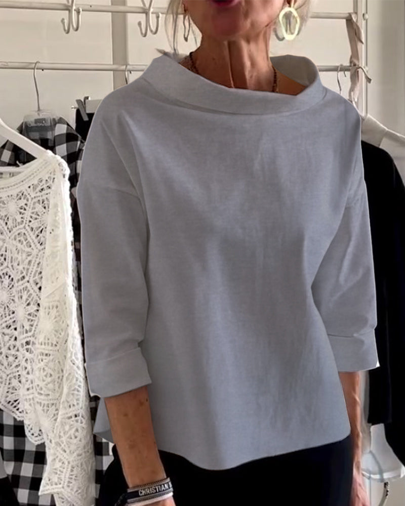 Elegant Long-Sleeved Women's Top - Versatile Blouse for All Occasions 7