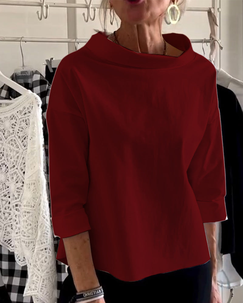 Elegant Long-Sleeved Women's Top - Versatile Blouse for All Occasions 9