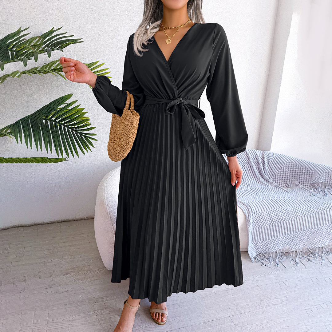 Elegant Long Sleeve Maxi Dress for Women - Comfortable & Stylish 3