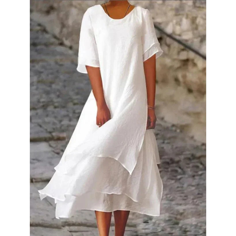 Elegant Midi Dress for Women - Flattering & Comfortable Style 1
