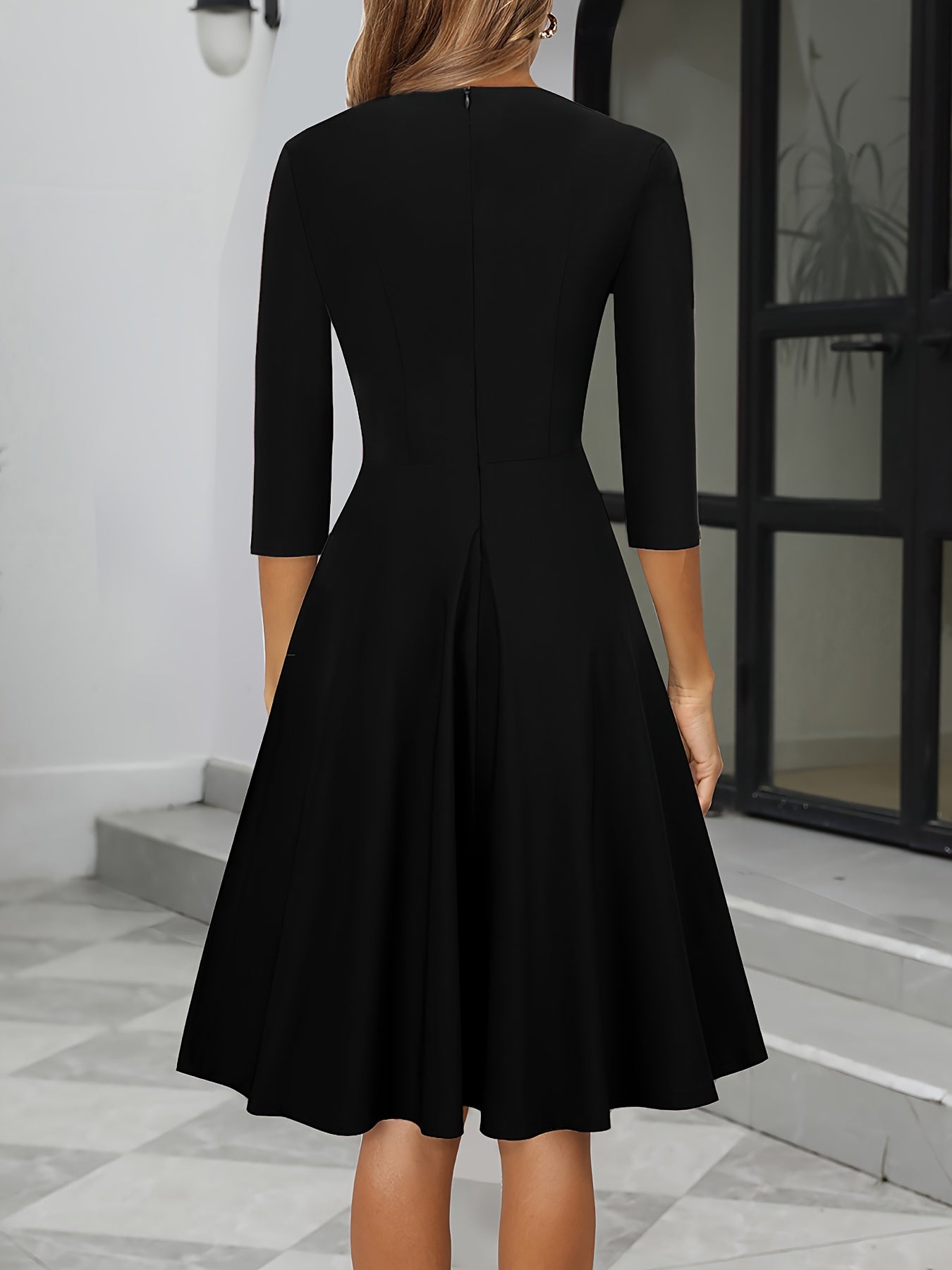 Elegant Midi Evening Dress - Perfect Formal Wedding Guest Gown 3