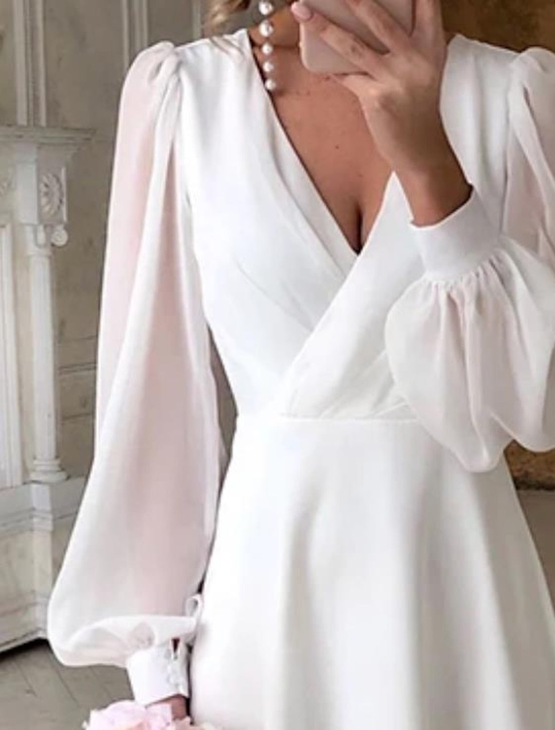 Elegant Midi Wedding Dress for Stylish Brides 1