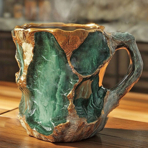 Elegant Mineral Crystal Coffee Mug – Unique Quartz Design, 10.14 Fl Oz Capacity 0