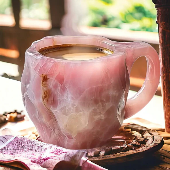 Elegant Mineral Crystal Coffee Mug – Unique Quartz Design, 10.14 Fl Oz Capacity 3