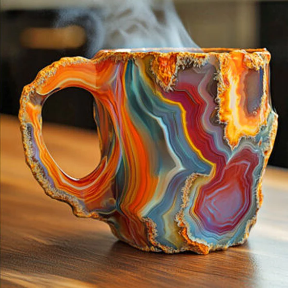 Elegant Mineral Crystal Coffee Mug – Unique Quartz Design, 10.14 Fl Oz Capacity 4