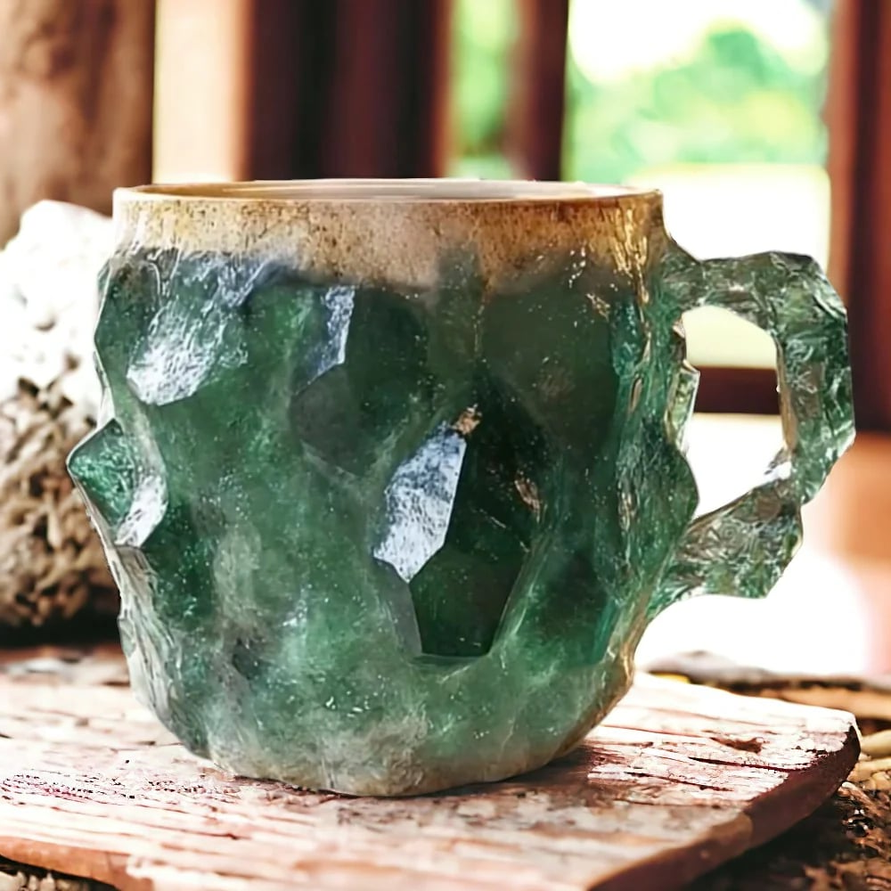 Elegant Mineral Crystal Coffee Mug – Unique Quartz Design, 10.14 Fl Oz Capacity 7