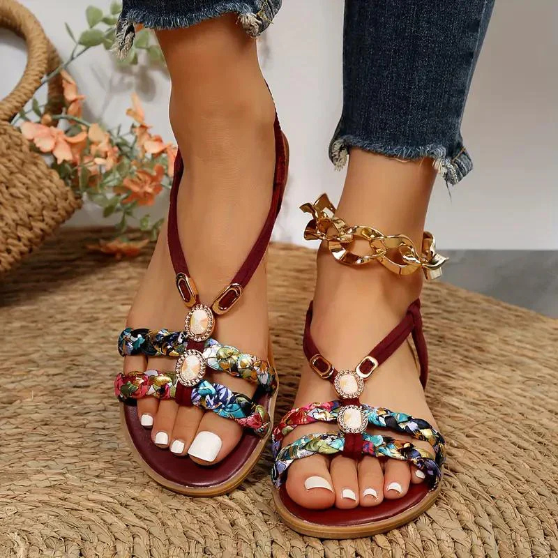 Elegant Slingback Sandals for Women with Pearl Accents 0