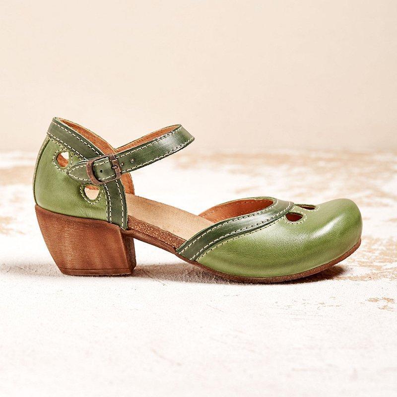 Elegant Vintage Closed-Toe Women's Shoes for All-Day Comfort 3
