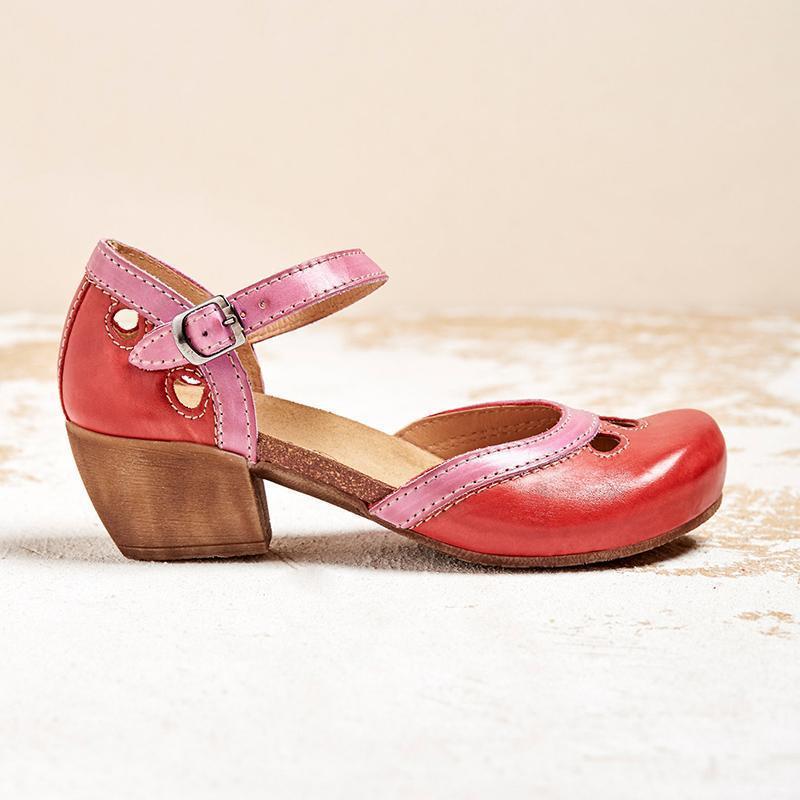Elegant Vintage Closed-Toe Women's Shoes for All-Day Comfort 4