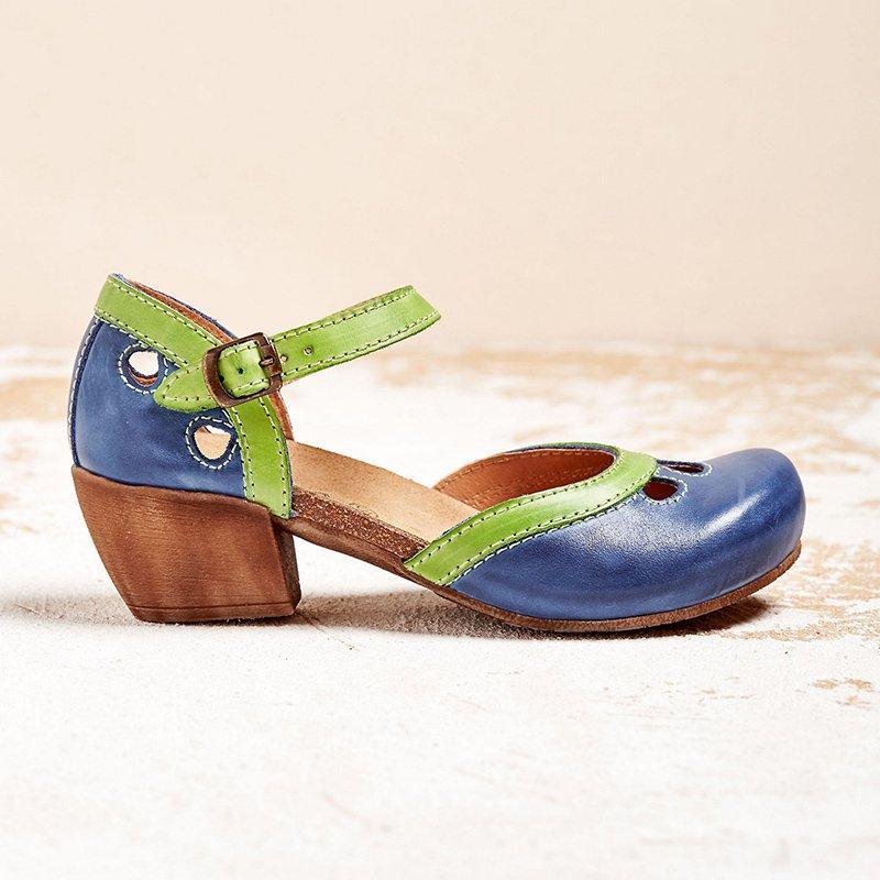 Elegant Vintage Closed-Toe Women's Shoes for All-Day Comfort 5